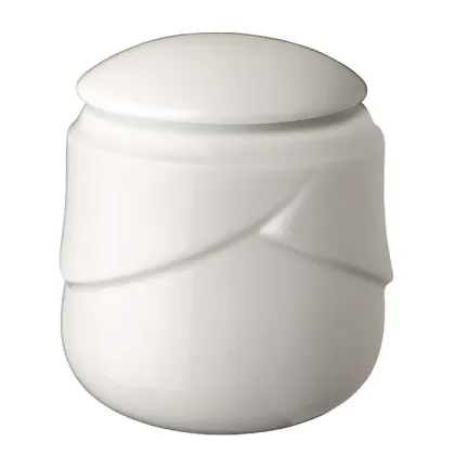 Zdjęcie Biała porcelanowa urna pogrzebowa na prochy