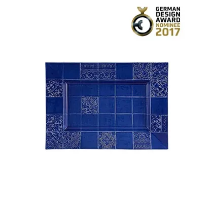 Zdjęcie Głęboka taca ceramiczna z wzornictwem - Bordallo Pinheiro