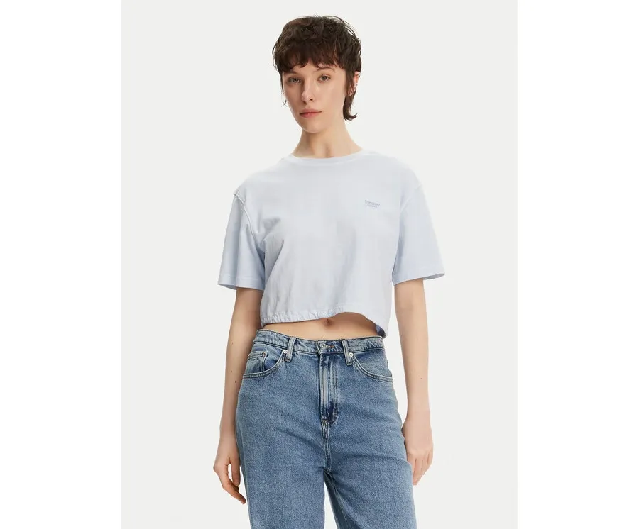 obrazek 1 Tommy Jeans T-Shirt DW0DW20324 Błękitny Relaxed Fit