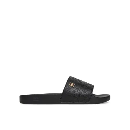 Zdjęcie Tommy Hilfiger Klapki Th Monogram Poolside FW0FW08525 Czarny