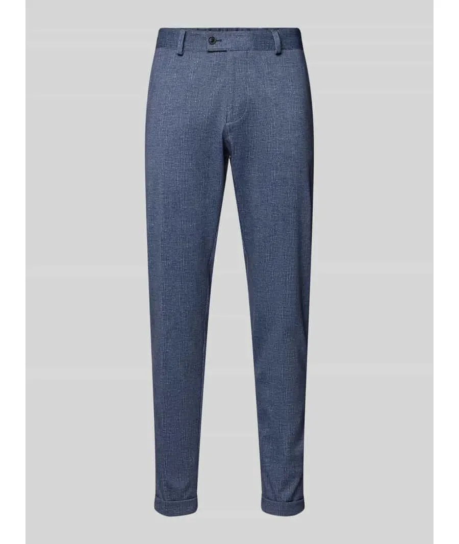 obrazek 1 Spodnie materiałowe o kroju slim fit z przeszytymi brzegami nogawek model ‘Clow’