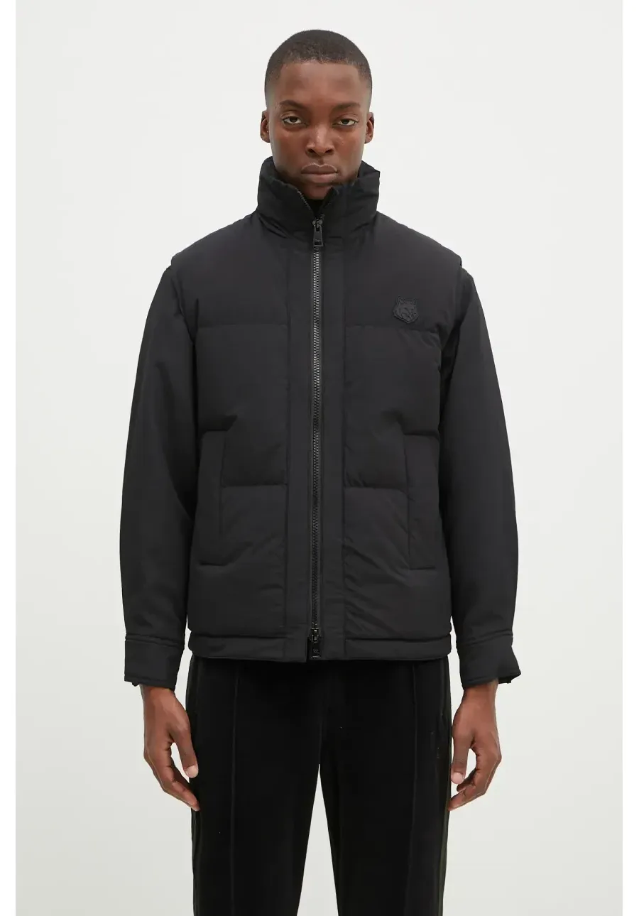 obrazek 1 Maison Kitsuné bezrękawnik puchowy Sleeveless Puffer męski kolor czarny zimowy NM02202WQ4032