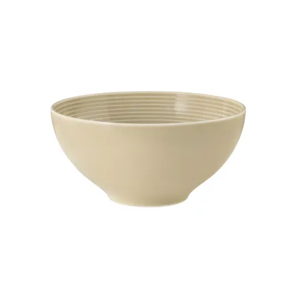Zdjęcie Stylowy komplet 6 porcelanowych okrągłych misek 15,5 cm o nowoczesnym kształcie i zdobieniu - Seltmann Weiden