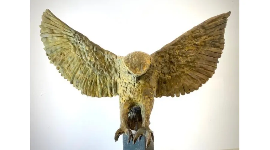 obrazek 2 Ekskluzywna rzeźba sowy z brązu - wyjątkowa ozdoba każdego ogrodu