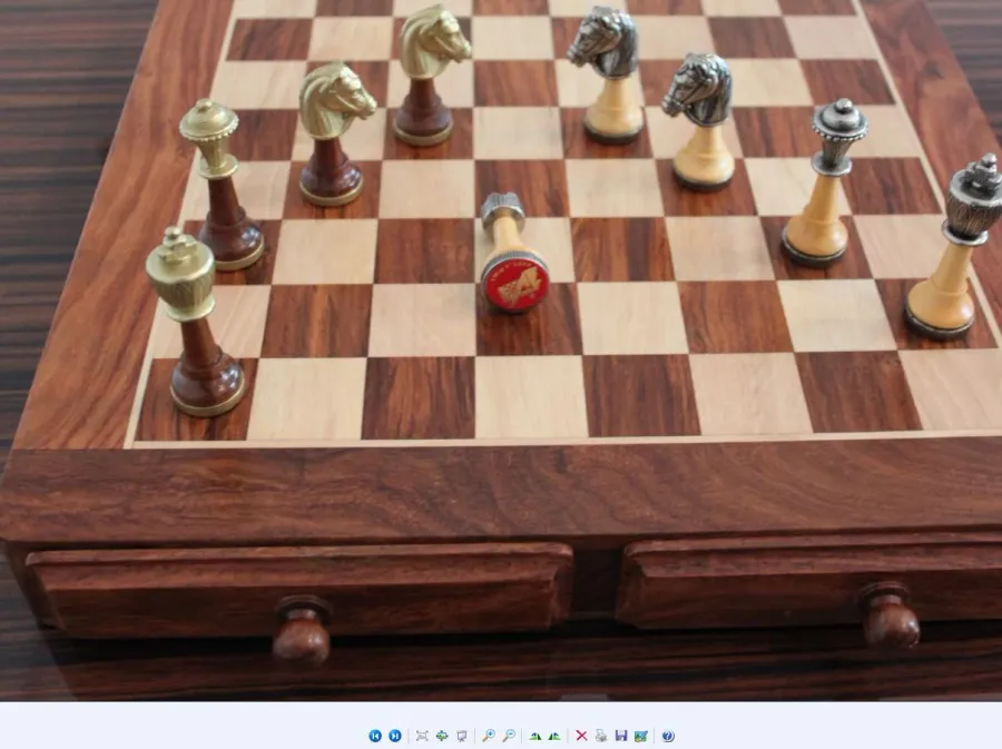 obrazek 4 Cudowny zestaw do gry w szachy z dwiema szufladkami 141MW+G445
