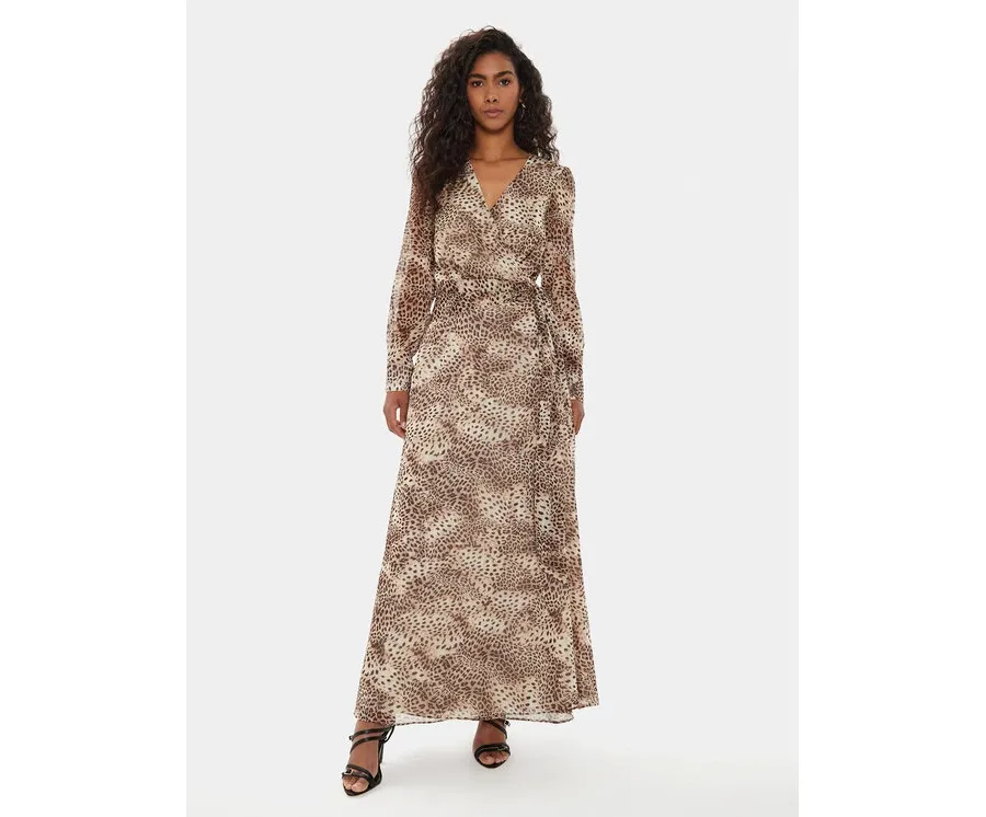 obrazek 1 Guess Sukienka codzienna W4YK34 WDW82 Beżowy Regular Fit
