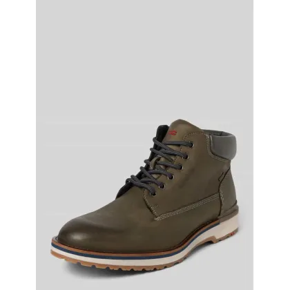 Zdjęcie Buty sznurowane z mieszanki skóry model ‘VARAS’
