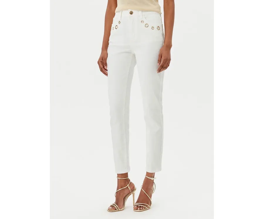 obrazek 1 ARTIGLI Jeansy ADDE002564 058 Biały Slim Fit