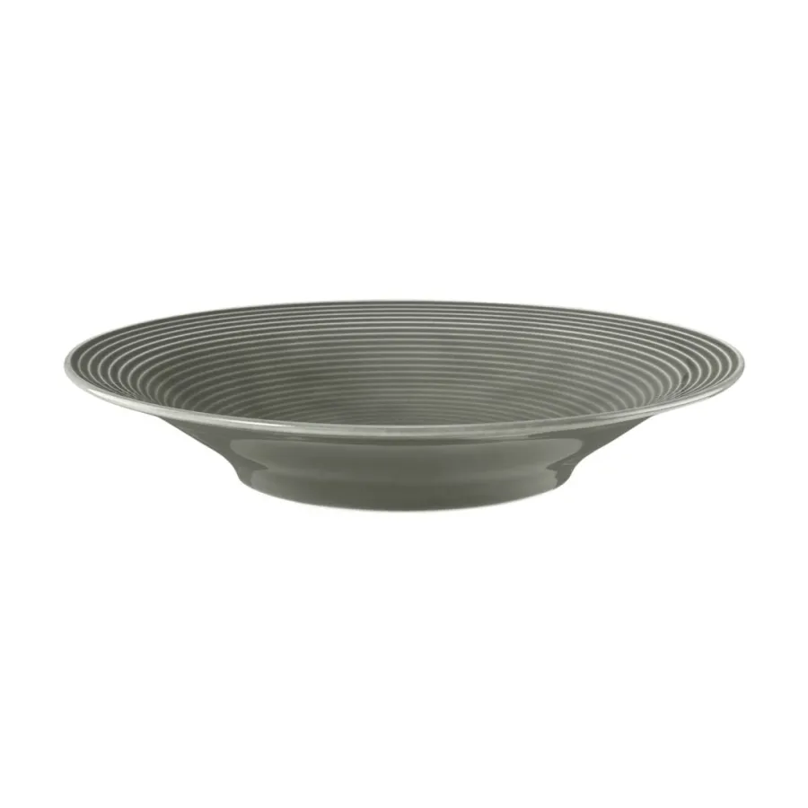 obrazek 1 Niemiecka porcelana – 22,5 cm talerz do zupy w kolorze szaro perłowym - Seltmann Weiden