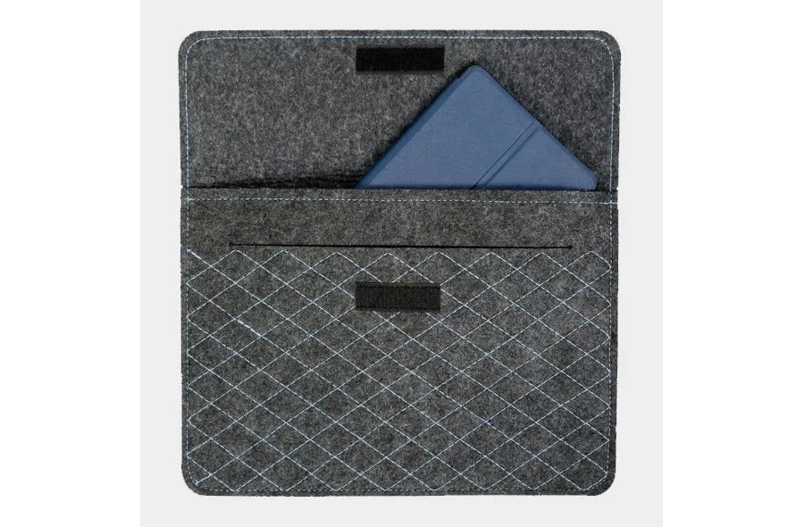 obrazek 3 Elegancka teczka na laptop z dekoracyjnym przeszyciem