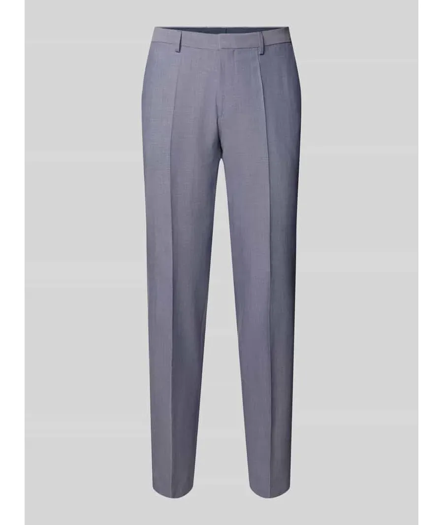 obrazek 1 Spodnie do garnituru o kroju regular fit w kant model ‘Leon’