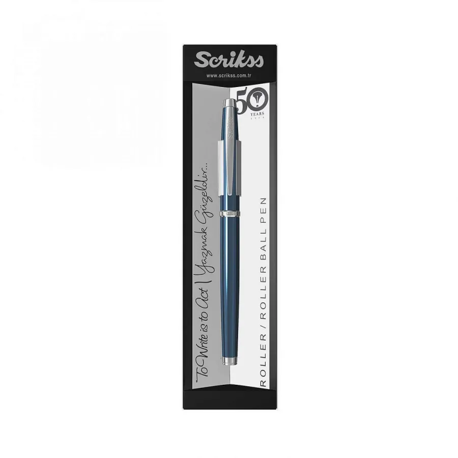 obrazek 6 Oryginalny Rollerball Pen Metropolis 800 w kolorze granatowym