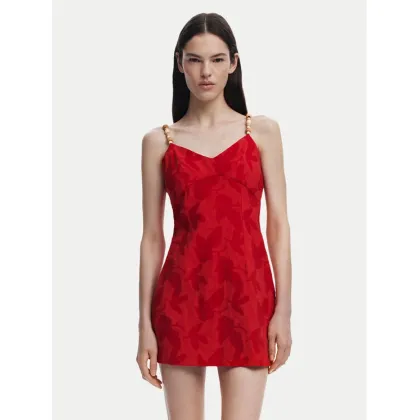 Zdjęcie Desigual Sukienka koktajlowa Tigris 25SWVW85 Czerwony Slim Fit