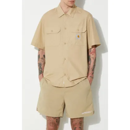 Zdjęcie Represent szorty Represent Short męskie kolor beżowy MLM704.431