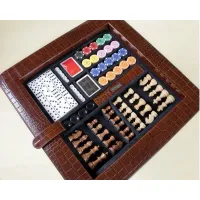 Zdjęcie Wielozadaniowy stół do kilku gier - domino, szachy, poker, backgammon