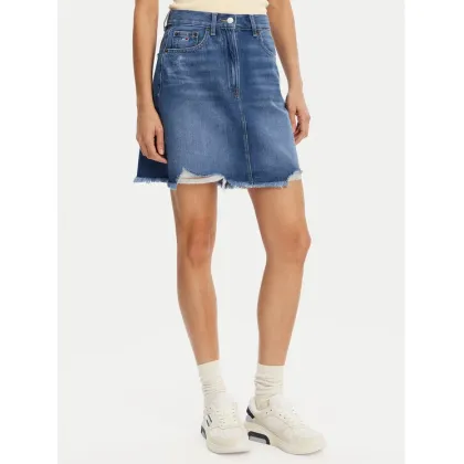 Zdjęcie Tommy Jeans Spódnica jeansowa DW0DW20135 Niebieski Mom Fit