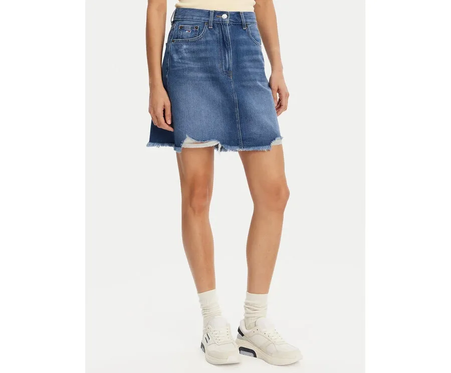 obrazek 1 Tommy Jeans Spódnica jeansowa DW0DW20135 Niebieski Mom Fit