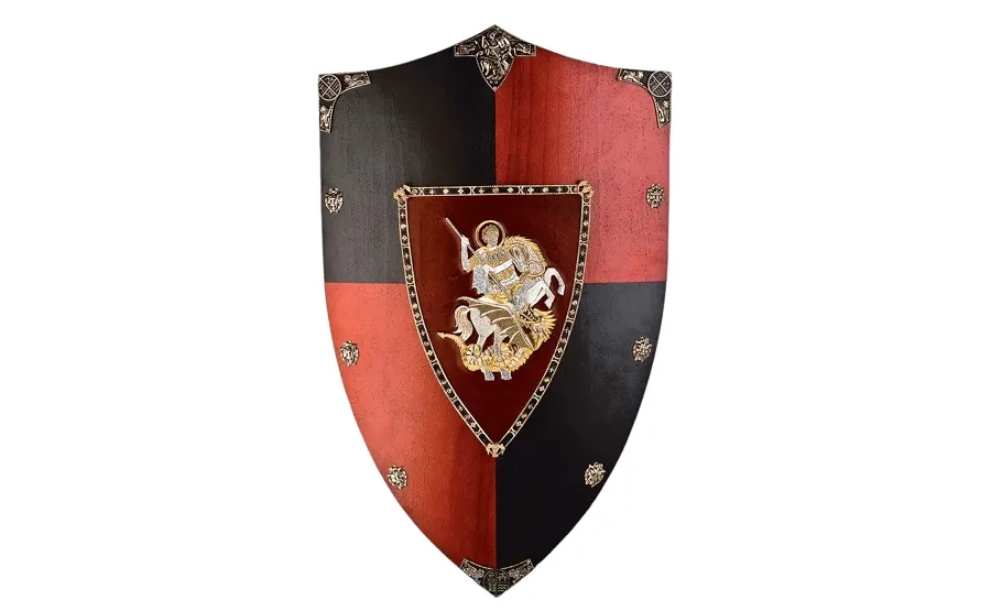 obrazek 1 Stylowa tarcza rycerska Edwarda Woodstocka, zwanego Czarnym Księciem