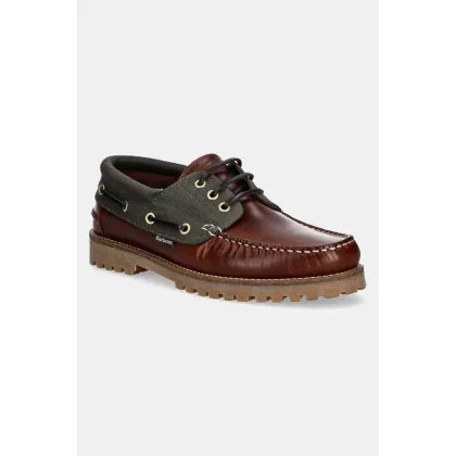 Zdjęcie Barbour półbuty Deck męskie kolor brązowy MFO0795BR71