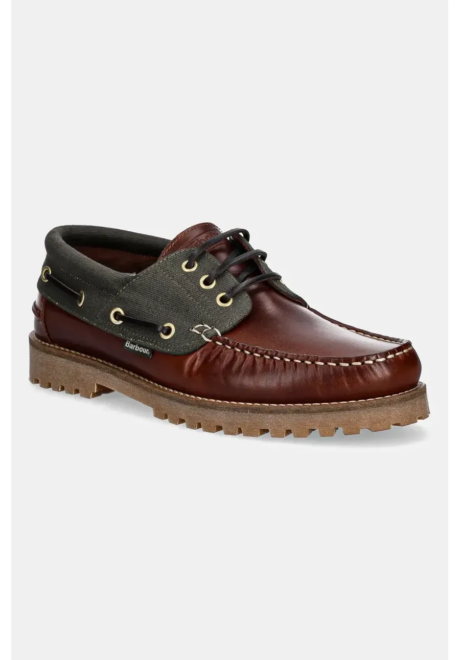 obrazek 1 Barbour półbuty Deck męskie kolor brązowy MFO0795BR71