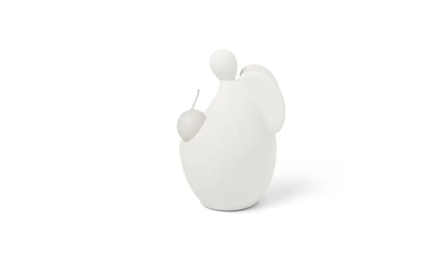 obrazek 2 Włoska ceramiczna figurka anioła ze świeczką