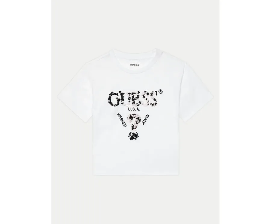 obrazek 1 Guess T-Shirt J4YI46 K8FQ4 Biały Boxy Fit