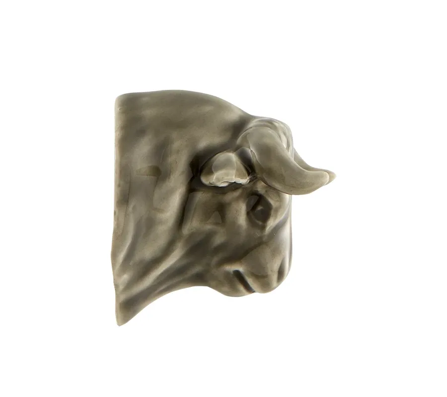 obrazek 2 Oryginalna figura z ceramiki - magnetyczna głowa byka - Bordallo Pinheiro