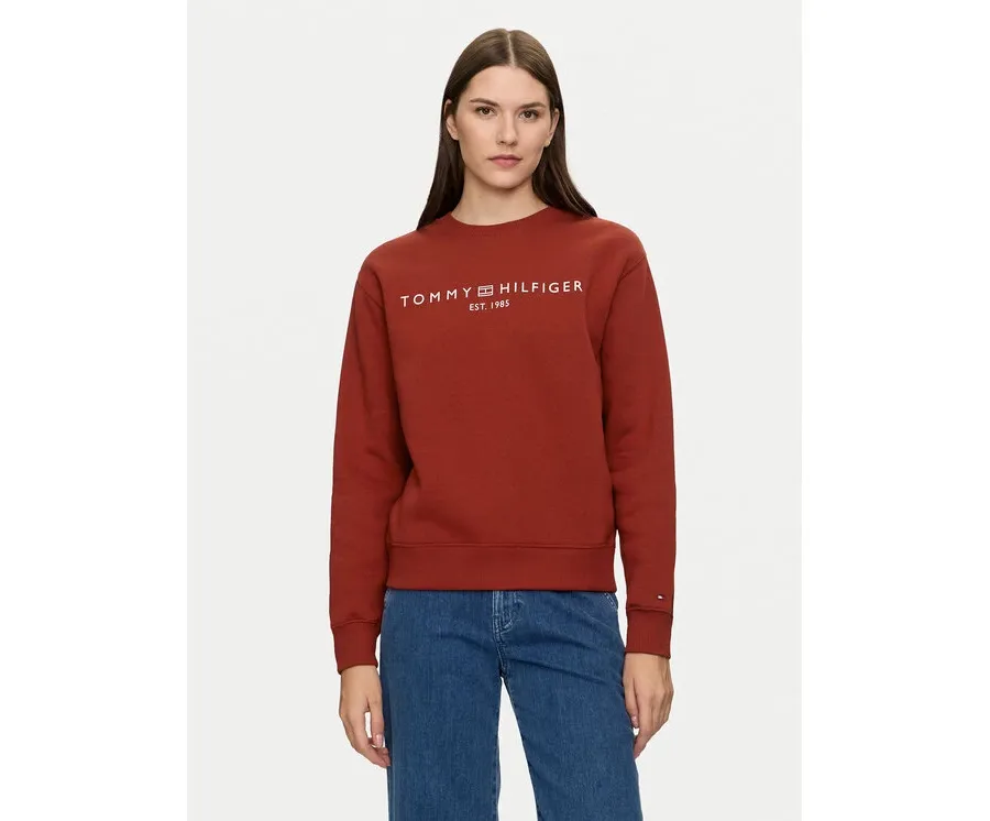 obrazek 1 Tommy Hilfiger Bluza Logo WW0WW39791 Czerwony Regular Fit