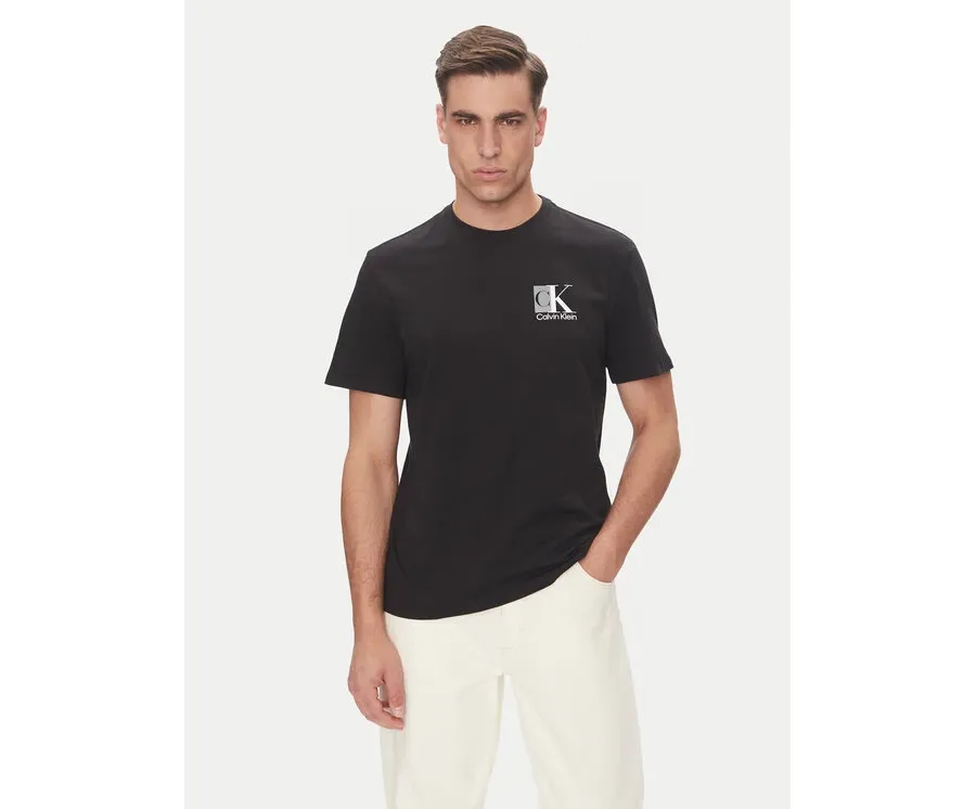 obrazek 1 Calvin Klein T-Shirt Abstract Graphic LV04RC853G Czarny Regular Fit