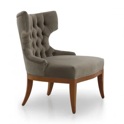 Zdjęcie Elegancki fotel o współczesnych liniach i strukturze drewna bukowego - Sevensedie