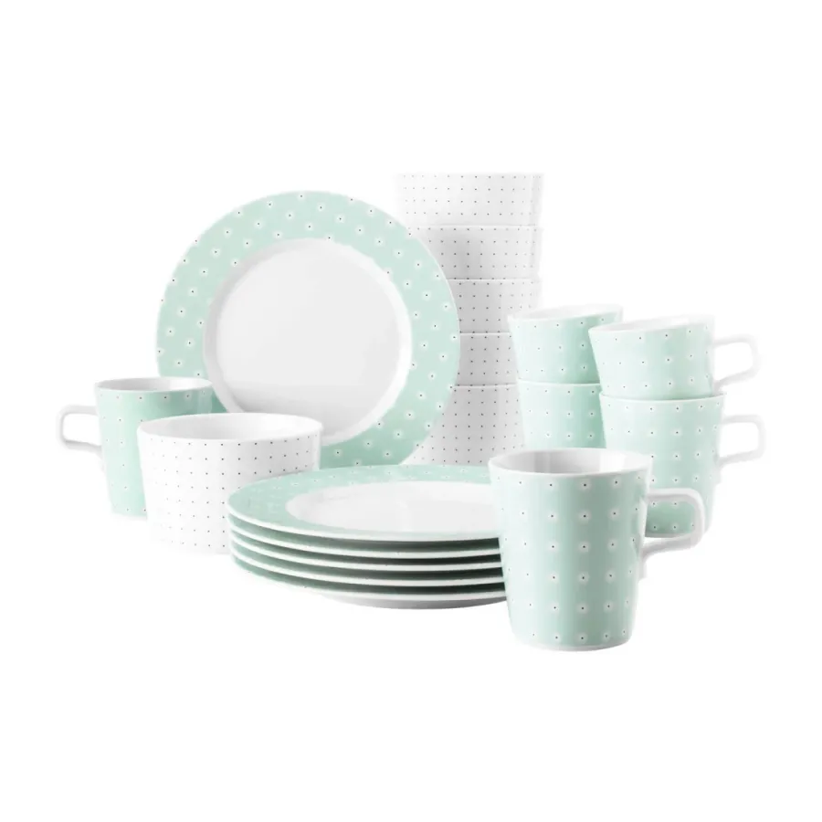 obrazek 1 Porcelanowa 18-elementowa zastawa śniadaniowa z Niemiec - Seltmann Weiden