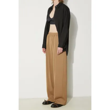 Zdjęcie Samsoe Samsoe spodnie JULIA damskie kolor beżowy szerokie high waist F23100048