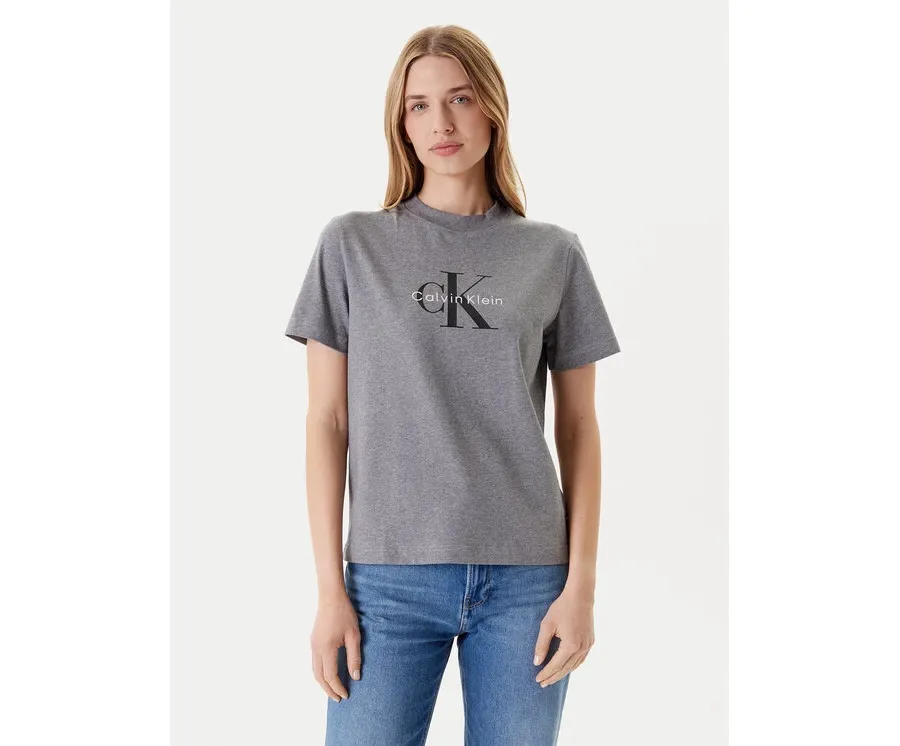 obrazek 1 Calvin Klein Jeans T-Shirt Hero Classic LV047B865G Szary Regular Fit