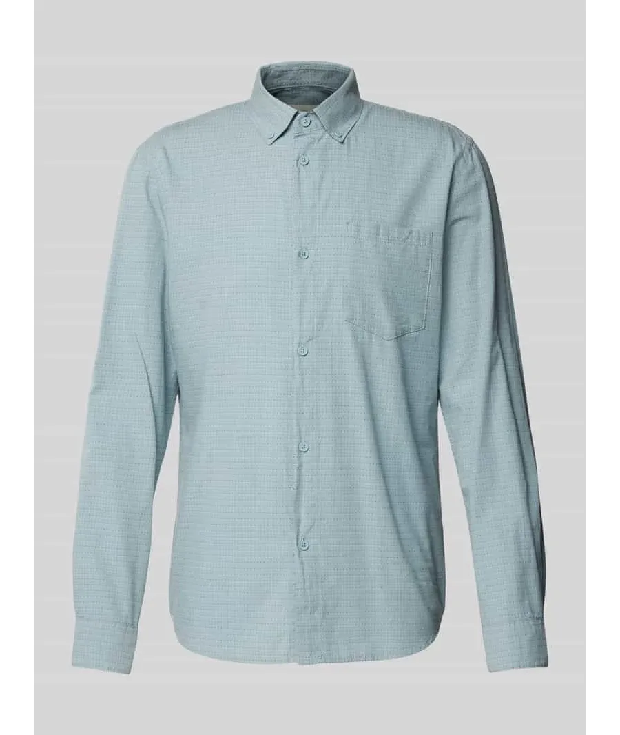 obrazek 1 Koszula casualowa o kroju shaped fit z delikatnym, wielokolorowym, fakturowanym wzorem