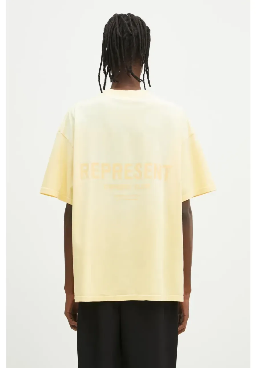 obrazek 1 Represent t-shirt bawełniany Owners Club męski kolor żółty z nadrukiem OCM41114.32