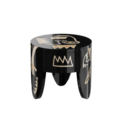 Zdjęcie Niepowtarzalny stolik nocny w stylu art deco