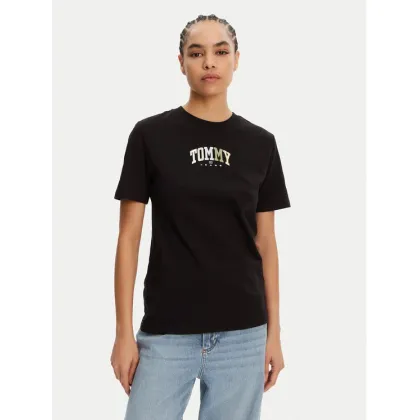 Zdjęcie Tommy Jeans T-Shirt Color Varsity DW0DW21337 Czarny Relaxed Fit