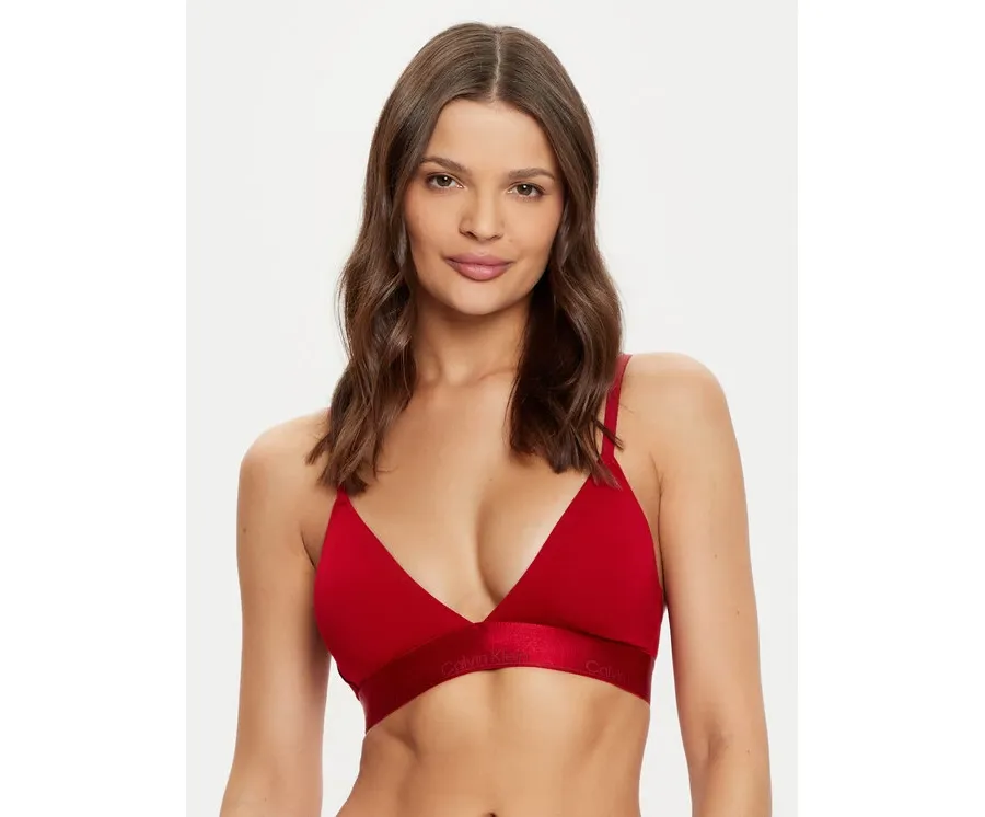 obrazek 1 Calvin Klein Underwear Biustonosz braletka Lightly Lined Triangle 000QF7994E Bordowy