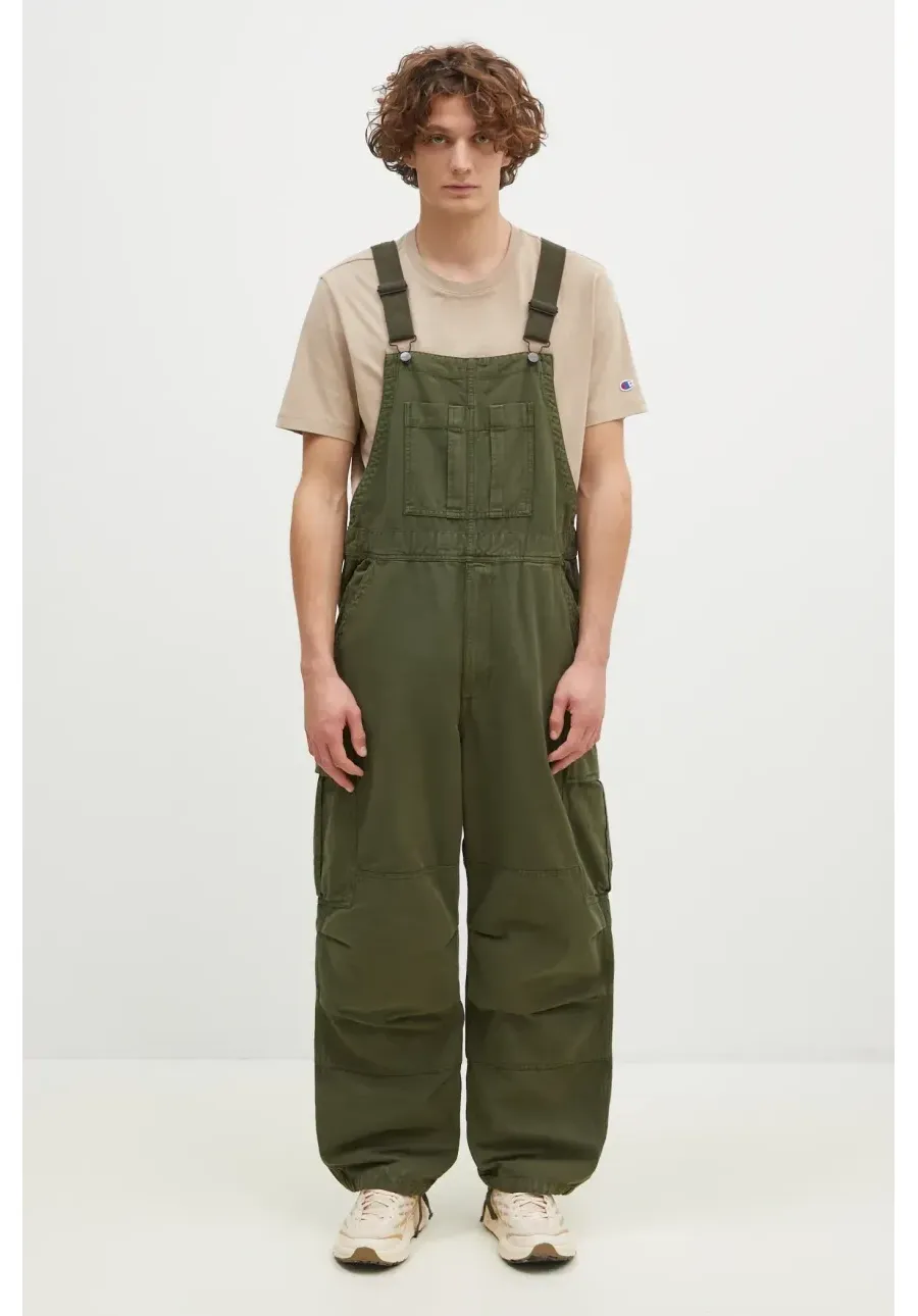 obrazek 1 Carhartt WIP ogrodniczki jeansowe Cargo Bib Overall kolor zielony I033752.2BR4J