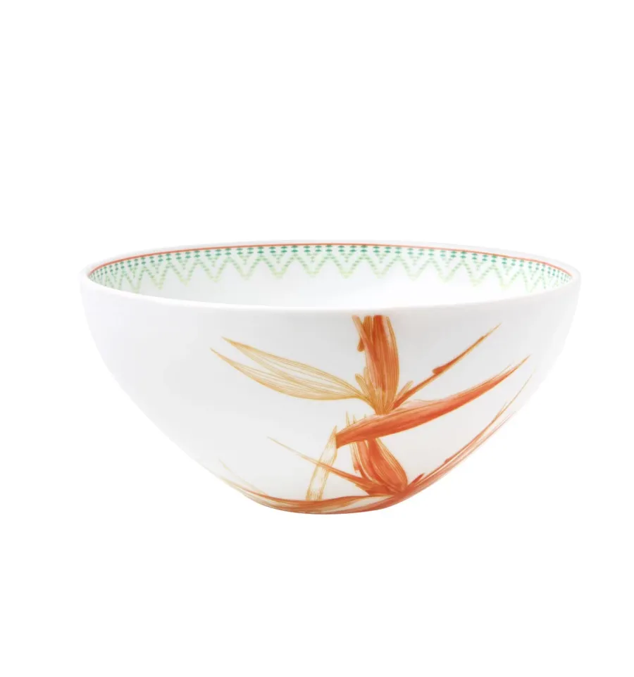 obrazek 1 Porcelanowa miska na sałatkę Fiji z oryginalnym motywem kwiatowym - Vista Alegre