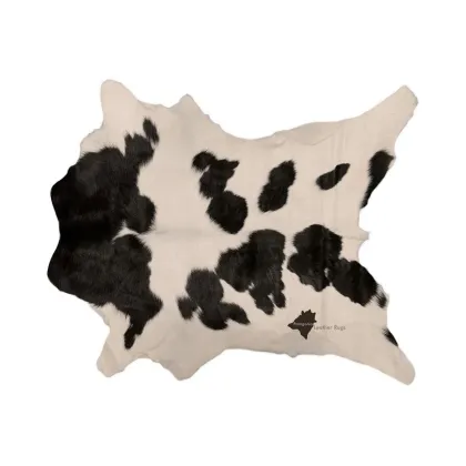 Zdjęcie Stylowy dywan skórzany do salonu 105x85 cm