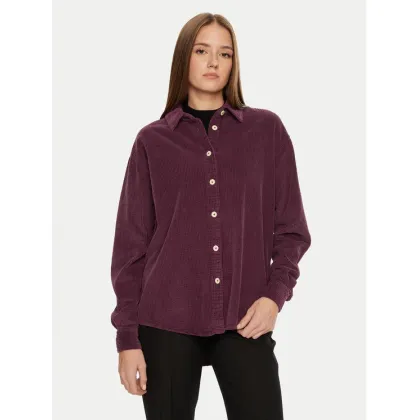 Zdjęcie American Vintage Koszula PADO06AH24 Fioletowy Loose Fit