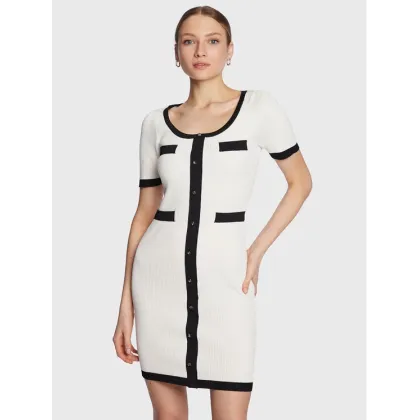 Zdjęcie Fracomina Sukienka dzianinowa FS23SD5005K41701 Biały Slim Fit