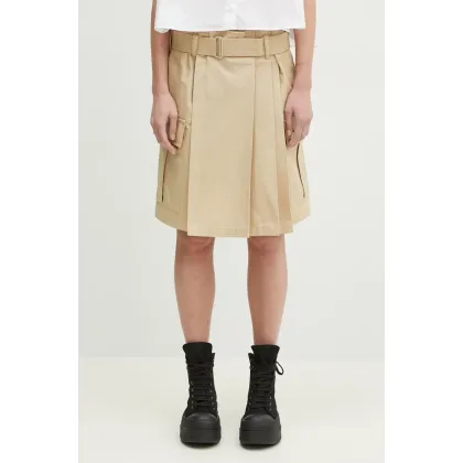 Zdjęcie Kenzo spódnica bawełniana kolor beżowy mini rozkloszowana FF52JU2989DL.11