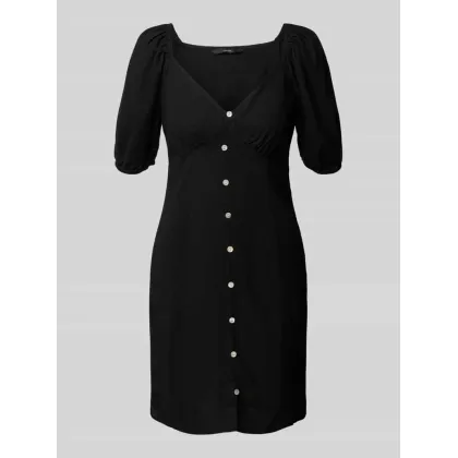 Zdjęcie Sukienka mini z mieszanki wiskozy i lnu model ‘MYMILO’