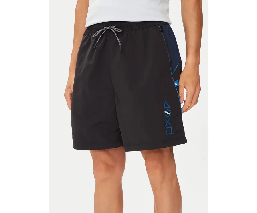 obrazek 1 Puma Szorty sportowe PLAYSTATION 624703 Czarny Loose Fit