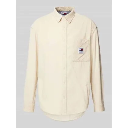 Zdjęcie Koszula casualowa o kroju relaxed fit z kołnierzykiem typu kent i kieszenią na piersi