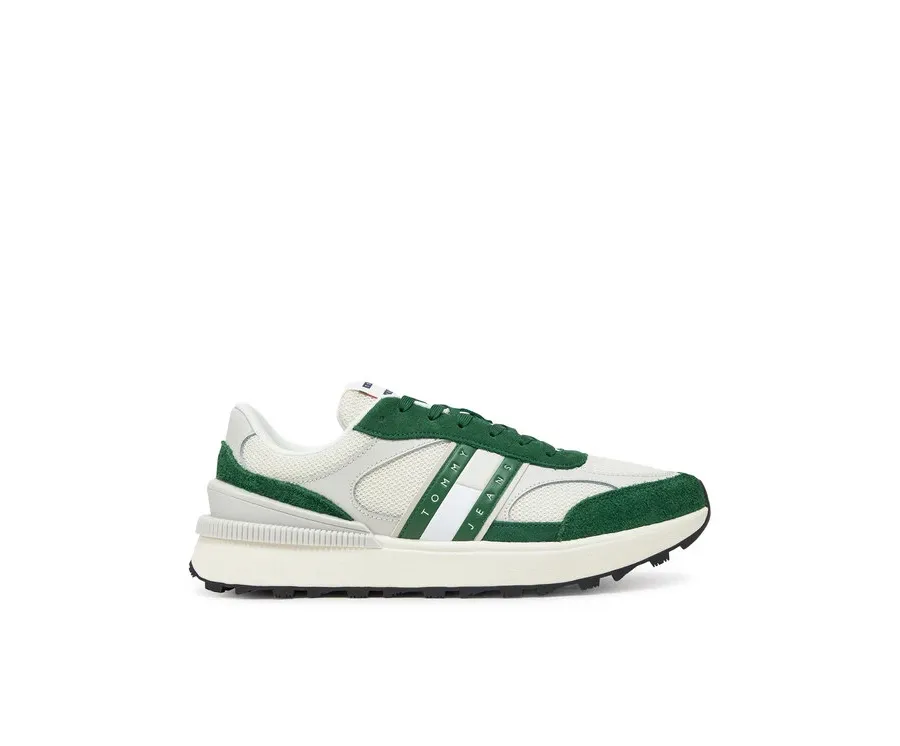 obrazek 1 Tommy Jeans Sneakersy Tjm Technical Runner Ess EM0EM01537 Zielony
