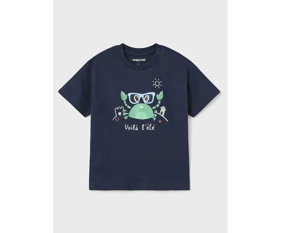 obrazek 1 Mayoral T-Shirt 1026 Granatowy Regular Fit