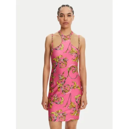 Zdjęcie Versace Jeans Couture Sukienka koktajlowa 78HAO914 Różowy Slim Fit